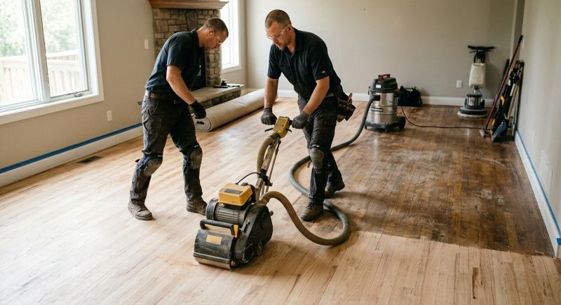 Wood Floor Refinishing project example
