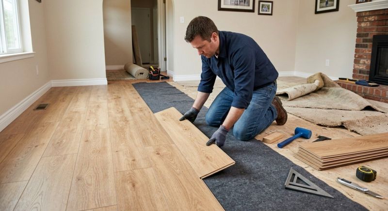 Laminate Floor Remodeling in Union County, NC