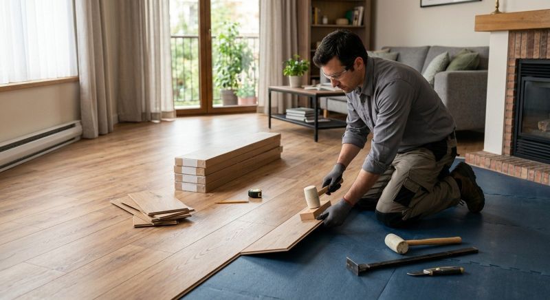 Laminate Floor Replacement in Locust, NC