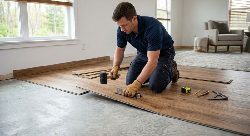 Luxury Vinyl Tile Installation in Union County, NC