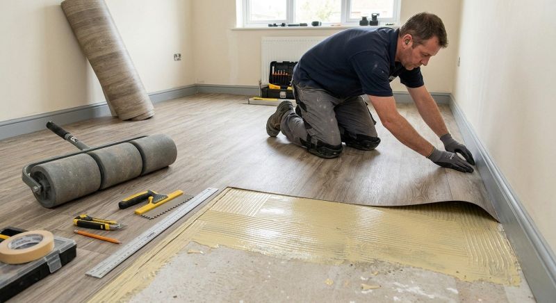 Sheet Flooring Installation in Union County, NC