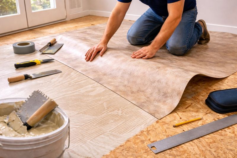 Sheet Vinyl Installation in Wingate, NC