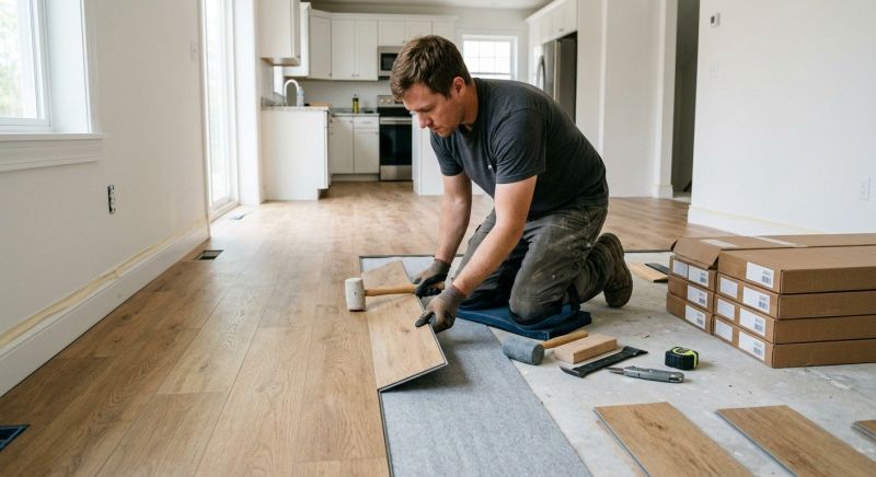 Vinyl Plank Floor Installation in Union County, NC